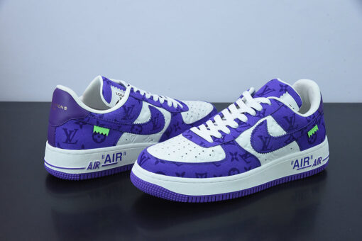 Nike Air Force 1 Low x Louis Vuitton x Off-White 'Purple' - Image 4