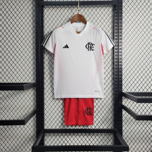 Kit Infantil Flamengo Treino 23/24 Branco