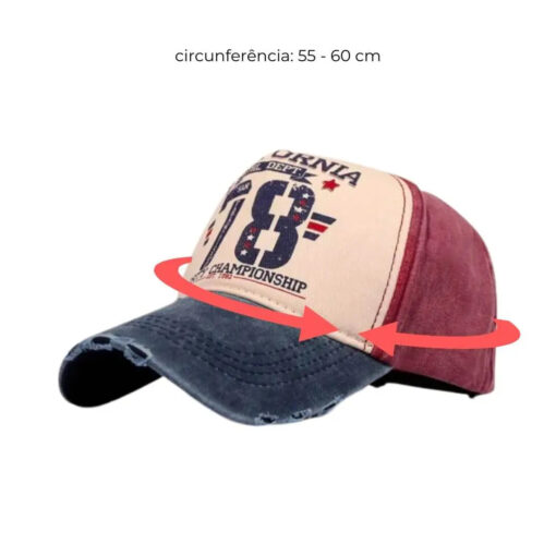 Boné Masculino Hat Destroyed Califórnia - Image 5