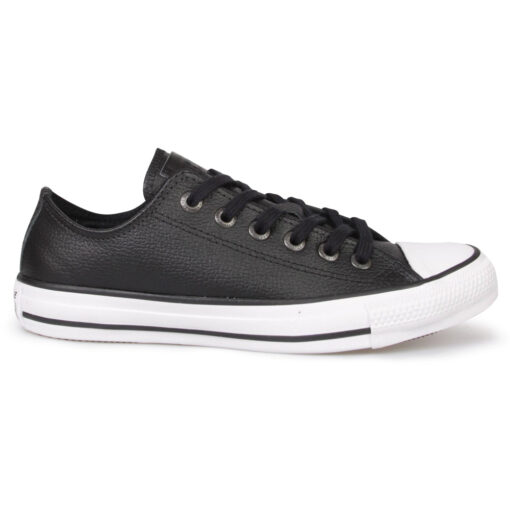 TÊNIS CONVERSE ALL STAR CHUCK TAYLOR COURO PRETO