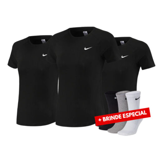 Combo 3 Camisas Nike Femininas + Brinde - QUEIMA DE ESTOQUE