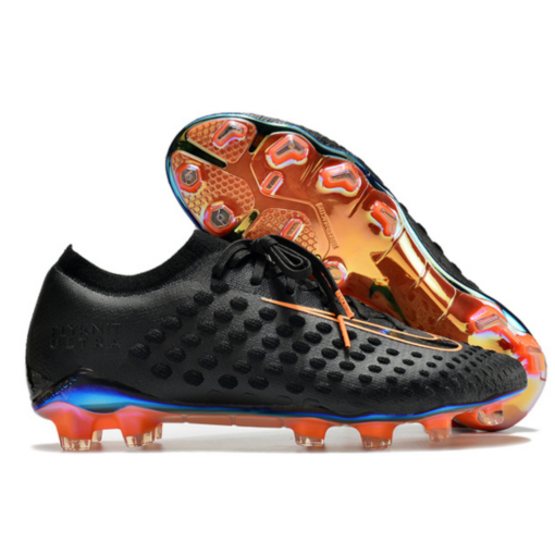 CHUTEIRA CAMPO NIKE PHANTOM ULTRA VENOM FG PRETA+LARANJA