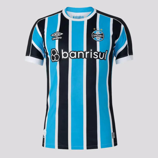 Camisa Grêmio I 23/24 s/n° Torcedor Masculina - Azul+Preto