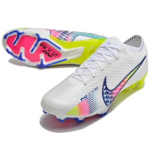 Chuteira NIKE Air Zoom Mercurial Vapor 15 FG Elite - Branco e Multicolor - Image 5