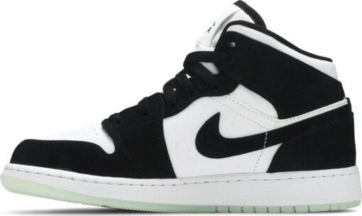 Nike Air Jordan 1 Mid SE GS 'Glow in the Dark Panda' - Image 2