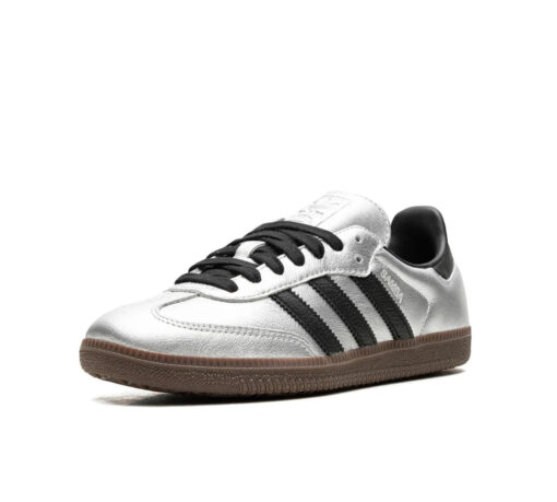 Adidas Samba OG ‘Silver Metallic Black Gum’ Prata - Image 2