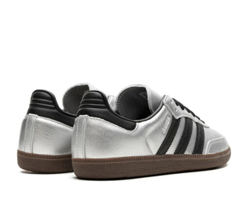 Adidas Samba OG ‘Silver Metallic Black Gum’ Prata - Image 3