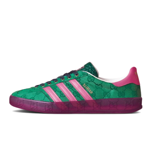 Adidas x Gucci Gazelle 'Green Pink Strata' Verde/Rosa