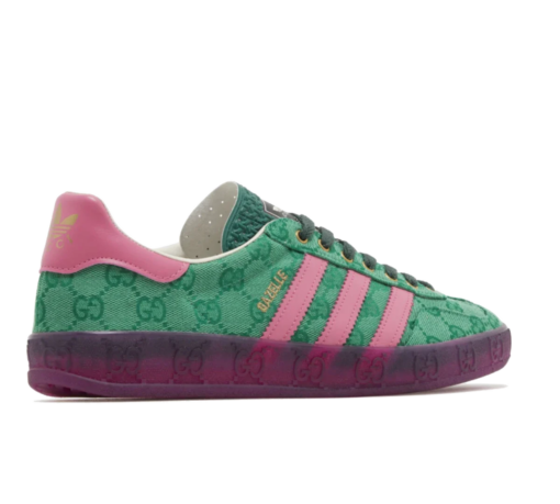 Adidas x Gucci Gazelle 'Green Pink Strata' Verde/Rosa - Image 2