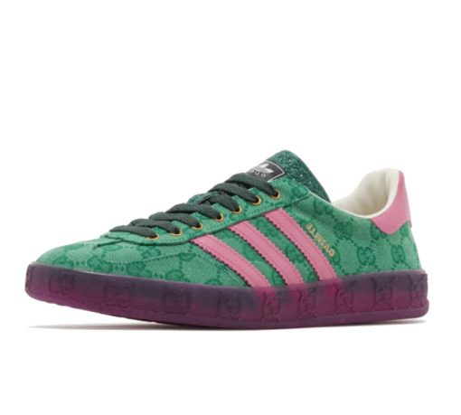 Adidas x Gucci Gazelle 'Green Pink Strata' Verde/Rosa - Image 3