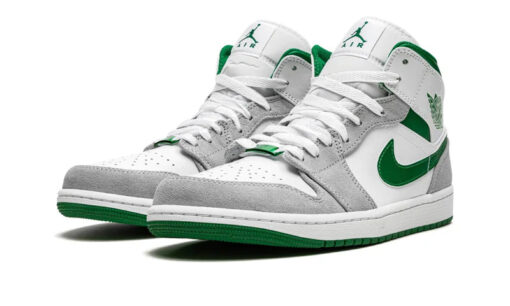 Air Jordan 1 Mid SE Grey Pine Green - Image 2