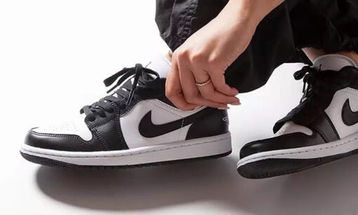 Air Jordan 1 Low 'Panda' Preto / Branco - Image 6