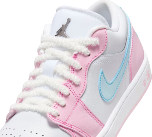 Tênis Air Jordan 1 Low Feminino 'Paw Print' Rosa - Image 4