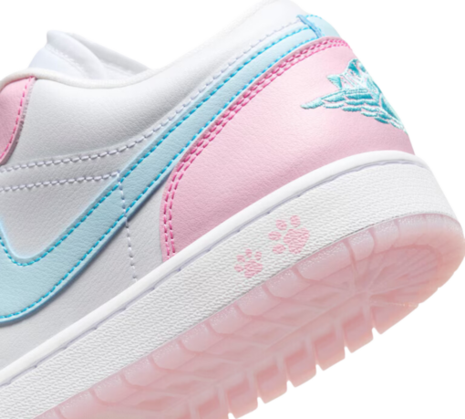 Tênis Air Jordan 1 Low Feminino 'Paw Print' Rosa - Image 5