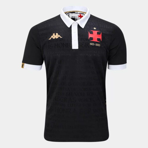 Camisa Vasco III 23/24 s/n° Jogador Masculina - Preto+Branco