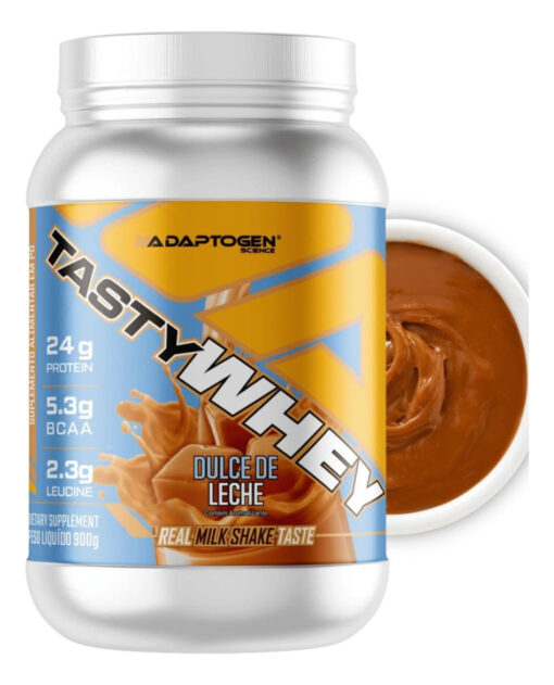 Suplemento em pó Adaptogen Science  Tasty Whey 3w Gourmet proteínas Tasty Whey 3w Gourmet sabor  doce de leite em pote de 900g