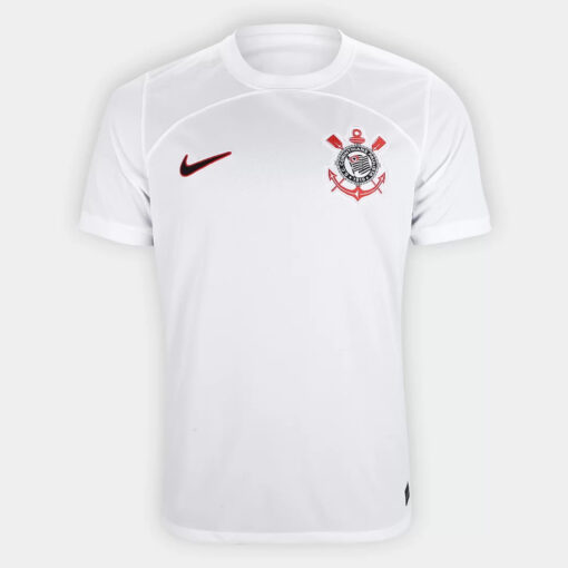 Camisa Corinthians I 23/24 s/n° Torcedor Masculina - Branco