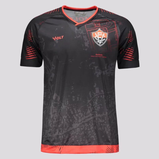 Camisa Volt Vitória EC Aquecimento 2024 - Preto