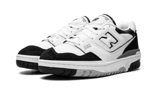 New Balance 550 White Black Rain Cloud - Image 2