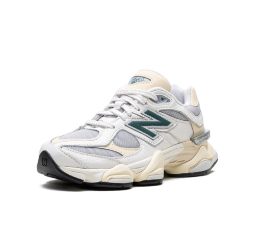 New Balance 9060 'Sea Salt Yellow' Branco/Verde - Image 2