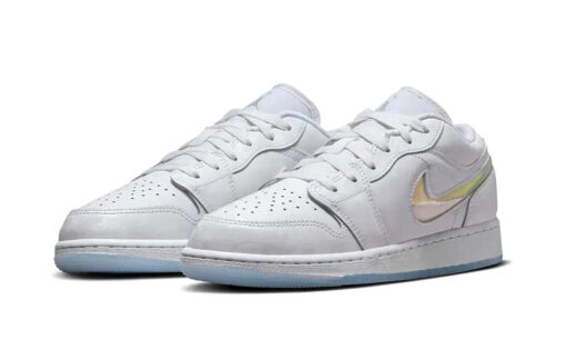 Air Jordan 1 Low SE 'Glitter Swoosh' Branco - Image 3