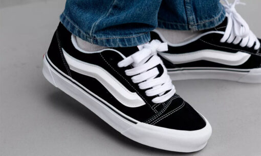 Vans Knu Skool Black White - Image 3