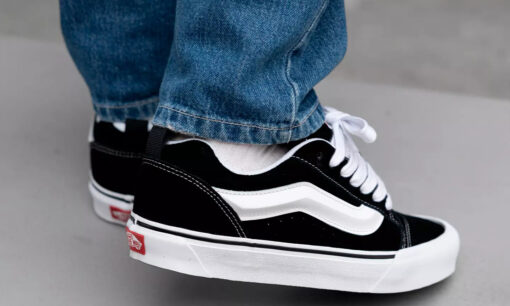 Vans Knu Skool Black White - Image 2