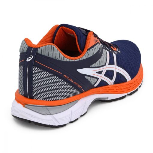 COMBO 2 Pares Asics Revelation MARINHO/LARANJA + Mizuno AZUL - Image 6