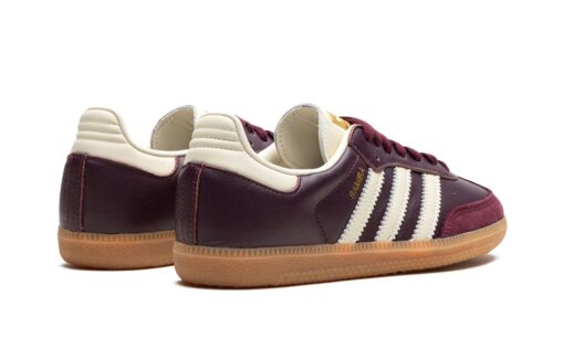 Adidas Samba OG 'Maroon Gold Metallic' Vinho/Cherry - Image 4