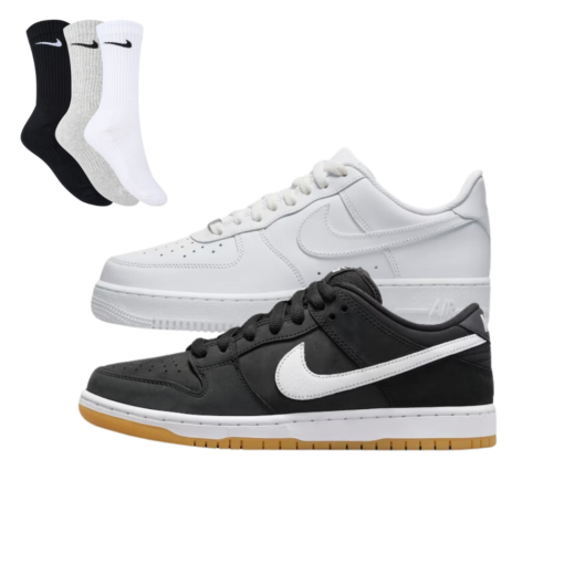 Shadow 1 + Dunk Low Pro + 3 Meias Nike