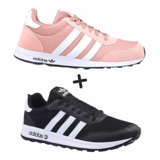 2 Pares Tênis Adidas Neo Feminino COMPRE 1 LEVE 2 + Frete Grátis - Image 9