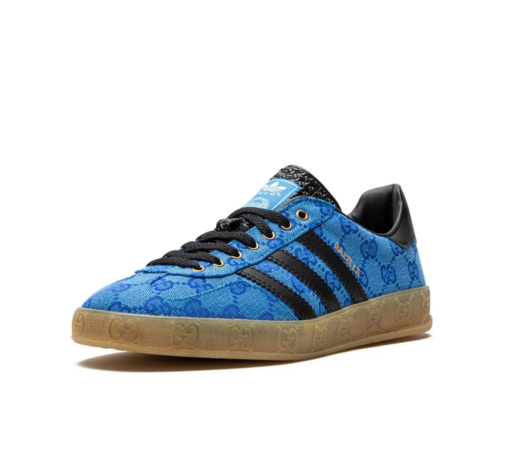 Adidas x Gucci Gazelle 'GG Monogram Blue' - Image 2