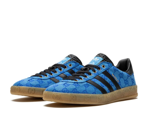 Adidas x Gucci Gazelle 'GG Monogram Blue' - Image 3