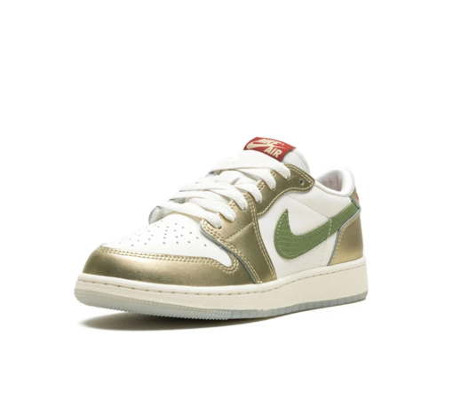 Air Jordan 1 Low 'Year of the Dragon' Branco/Dourado - Image 2