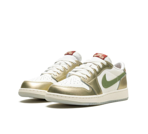 Air Jordan 1 Low 'Year of the Dragon' Branco/Dourado - Image 3