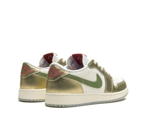 Air Jordan 1 Low 'Year of the Dragon' Branco/Dourado - Image 4